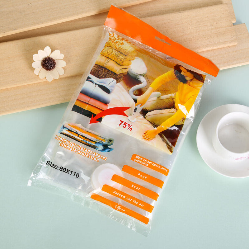 Space Saver Saving Storage Vacuum Seal Organizer Package Bag 110X80CM