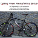 26 Inch Bicycle Reflector Fluorescent Wheel Rim Reflective Stickers (Yellow