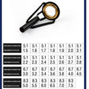 Stainless Steel Fishing Top Rod Guide Ring Fishing Pole Repair Kit (1.5mm) Newly