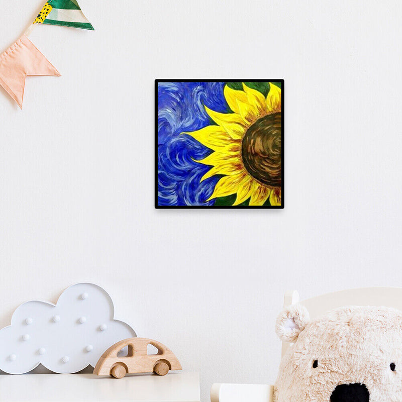 Canvas Paint By Numbers Sunflower Oil Hand Painted Drawing Kit Home Decorat