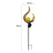 Solar LED Sun Moon Flame Light Retro Iron Landscape Lawn Lamps (B)(Yellow) Newly
