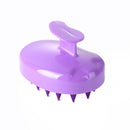 Silicone Hair Washing Comb Scalp Head Massager Hair Cleaning Tool (Purple) Newly
