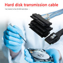 1m Mini SAS 36P SFF-8087 to 4 SAS 29P SFF-8482 Cable with 15P SATA Power