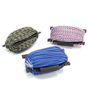 2pc Aracord Winder Parachute Lanyard Rope Spool Holder with Carabiner Black