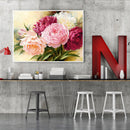 Full Cross Stitch 11CT Cotton DIY Peony Handmade Stamped Needlework Craft D