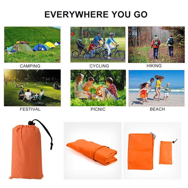 100x140cm Moistureproof Pocket Beach Blanket Picknick Folding Cover Bedding