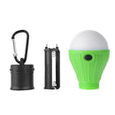 3LED Tent Hanging Lamp 3 Modes SOS Emergency Carabiner Bulb Light(Green)