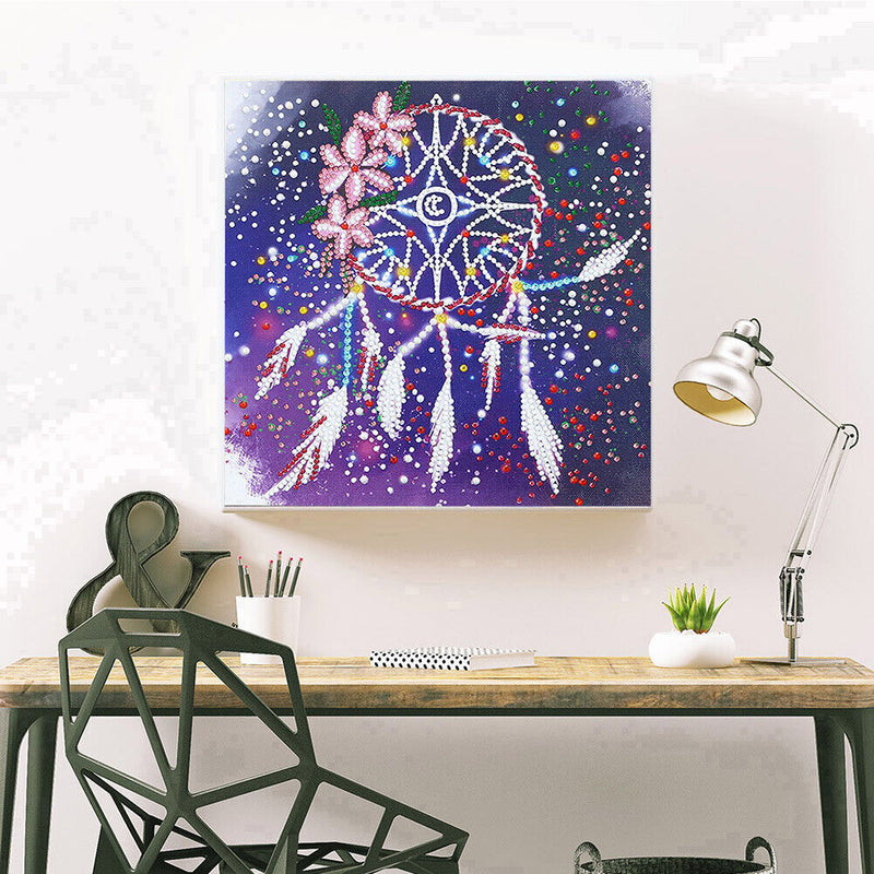 Part Drill Luminous Special Shaped DIY Dreamcatcher 5D Diamond Painting Kit