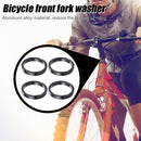 4x Bicycle Front Fork Washer MTB Bike Headset Spacers Gasket Ring (Black) Newly
