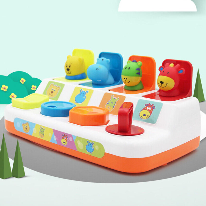 Random Interactive Switch Box with Light Music Animal Sounds Learning Toys Newly