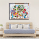 Painting By Numbers Kit DIY Flowers Vase Canvas Oil Picture Wall Artwork