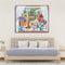 Painting By Numbers Kit DIY Flowers Vase Canvas Oil Picture Wall Artwork