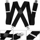 Men 50mm Extra Wide Adjustable Elastic Mens Suspenders ClipOnHot SA HOT V1G2