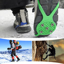 5 Teeth Spikes Crampons, Anti Slip Ice Snow Grips Walk Cleats Crampons for Sh