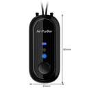 Mini Air Purifier USB Personal Wearable Hanging Necklace Fresher (Black)