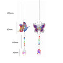 #A Crystal Wind Chime Light Catcher Diamond Prisms Pendant Window Hanging Orname