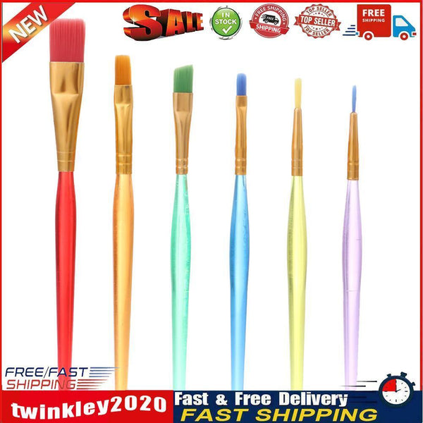6pcs DIY Tool Pen Cake Icing Decorating Painting Brush Fondant Sugar Craft Newly