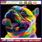 Painted Pug Oil Paint By Numbers DIY Canvas Wall Art Picture Craft Home Dec