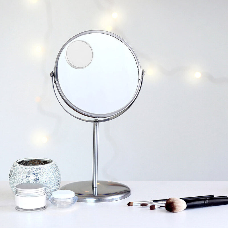 5X Magnification Vanity Magnifying Sucker Makeup Mirror Beauty Cosmetics Mirror