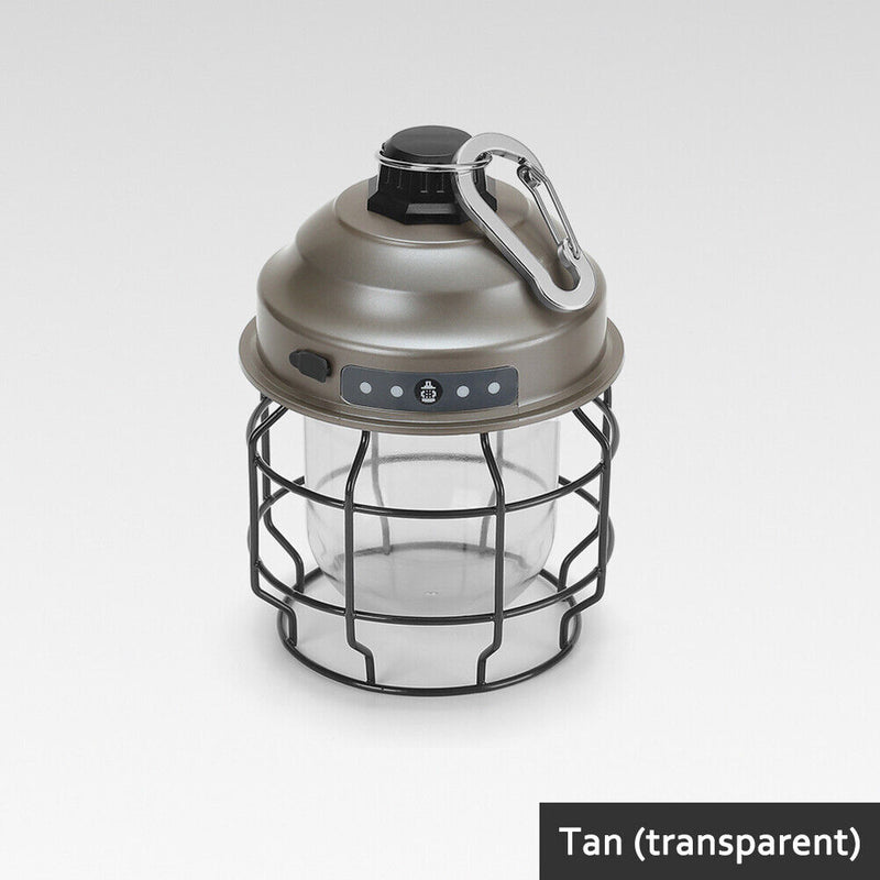 LED Camping Light USB Rechargeable Outdoor Tent Lamp with Hook Portable Lante