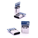 10PCS Micro USB 2.0 Type C Connector 14 Pin Female Socket  PCB 180 Vertical  USB