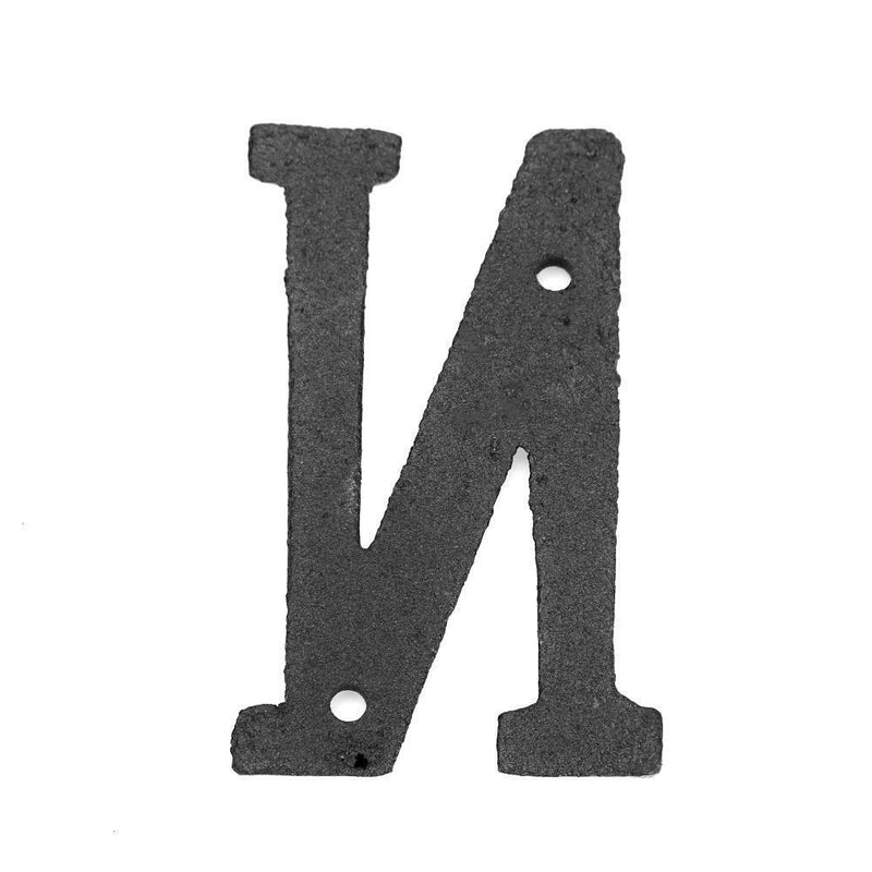 Metal Letters Cast Iron House Sign Doorplate DIY Cafe Wall Decoration (N) Newly