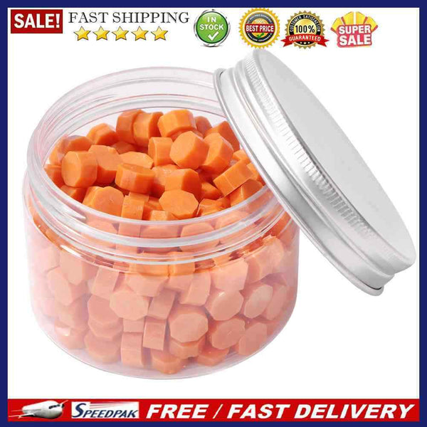 Envelope Letter Card Decor Octagon Orange Sealing Wax Beads Tablet Pill Tool