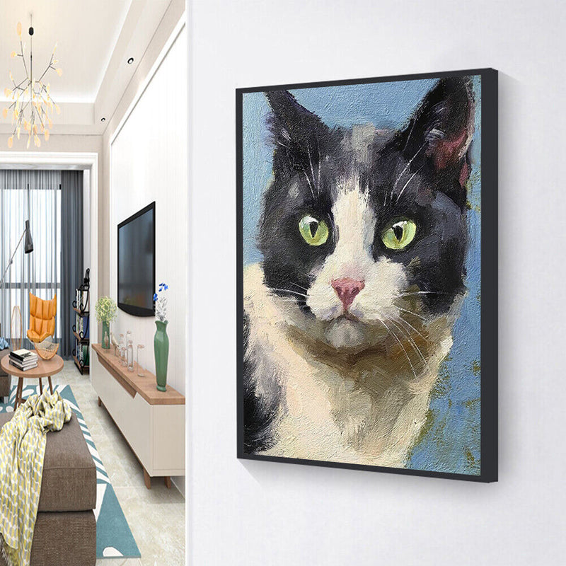 Oil Paint Cat By Numbers Coloring Picture Digital Drawing