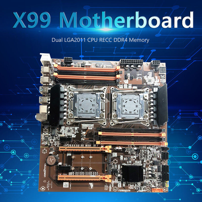 X99 SATA III 8 USB LGA 2011 CPU DDR4 Gaming ATX Motherboard for Desktop PC
