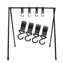 4pcs Leather Hook Camping Tripod Clothes Storage Hanger Holder Hiking Supplies