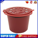 Reusable Refill Coffee Capsule Filter Shell for Nespresso Machine (Red)