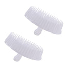 2pcs White Washing Hair Cleaner Brushes Shampoo Scalp Massage Comb Newly
