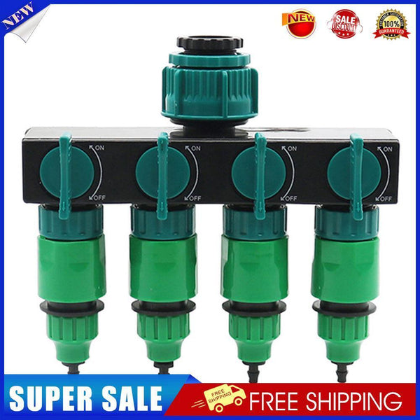 Garden Drip Irrigation 4 Way 4/7 8/11 Hose Pipe Splitter (Thread Connector)