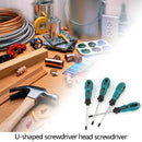 Manual Insulated Screw Driver U-shaped Screwdriver Repair Hand Tool (4pcs) Newly