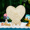 Wedding Wood Heart Shape Signature Guest Book Tabletop Guestbook Drop Box D