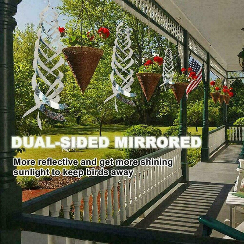 Bird Scare Rods Hanging Reflective Pest Repellent Deterrent F8P6 Yard Decor C1V7