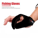Fishing Gloves Protector Two Finger Anti-cut Outdoor Tackle Gloves (Black) Newly