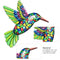 4 Pack Metal Hummingbird Wall Decor Hanging Wall Art Sculpture Decorations