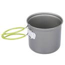 DS-101 Outdoor Camping Cookware Set Portale Green Handle Tableware Pot