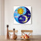 5D DIY Sun Moon Full Round Drill Diamond Painting Kit Mosaic Craft (A3347) Newly
