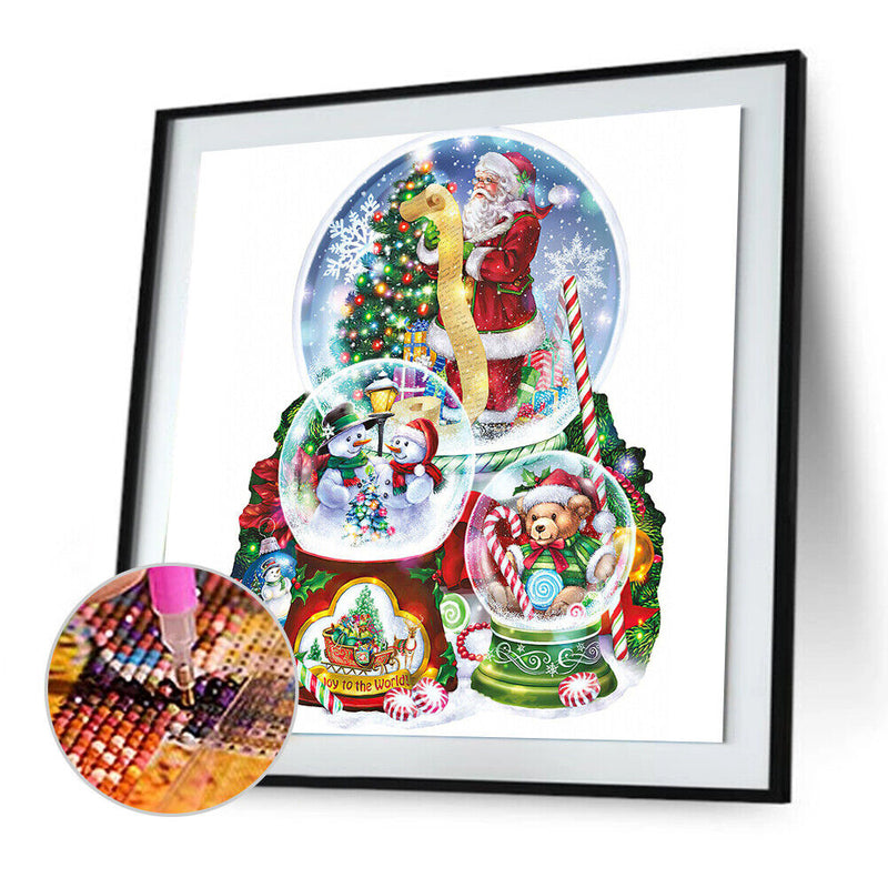 Diamond Painting DIY Christmas Crystal Ball Full Round Drill Rhinestone Kit