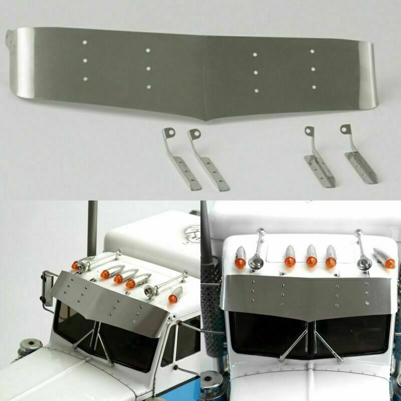 1/14 Metal Sun Visor Plate for Lesu TAMIYA RC KING HAULER Tractor Truck DIY Car