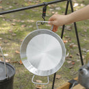 Seafood Frying Pot Stainless Steel Double Ear Fruit Plate Container Cooking Tool