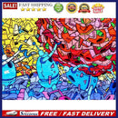 1000pcs DIY Color Working Robot Paper Puzzle Educational Jigsaw Assembling Toys