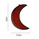 Moon Acrylic Light Catcher Ornaments Hanging Pendant Garden Decor (TYU017E)