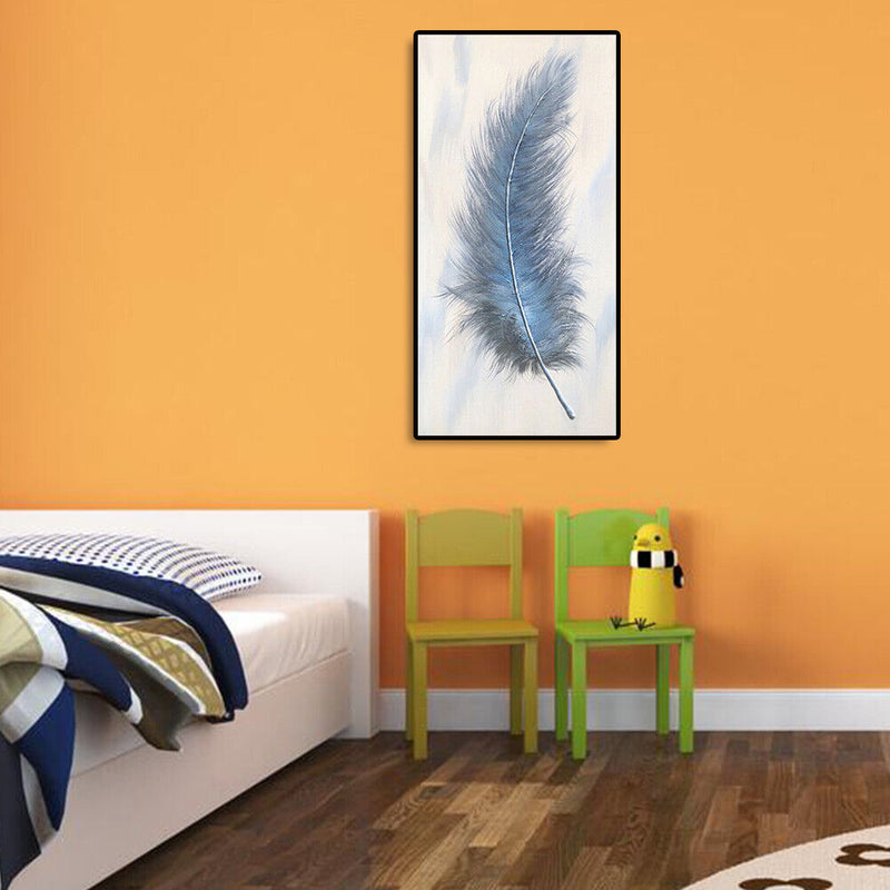 5D DIY Full Round Drill Diamond Painting Feather Cross Stitch Picture Home Decor