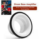 Drum Bottom Microphone Loudspeaker Bass Voice Amplifier Percussion (White) Newly