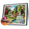 Handicraft Full Square Drill Diamond Scenery Painting Home Decoration Art C