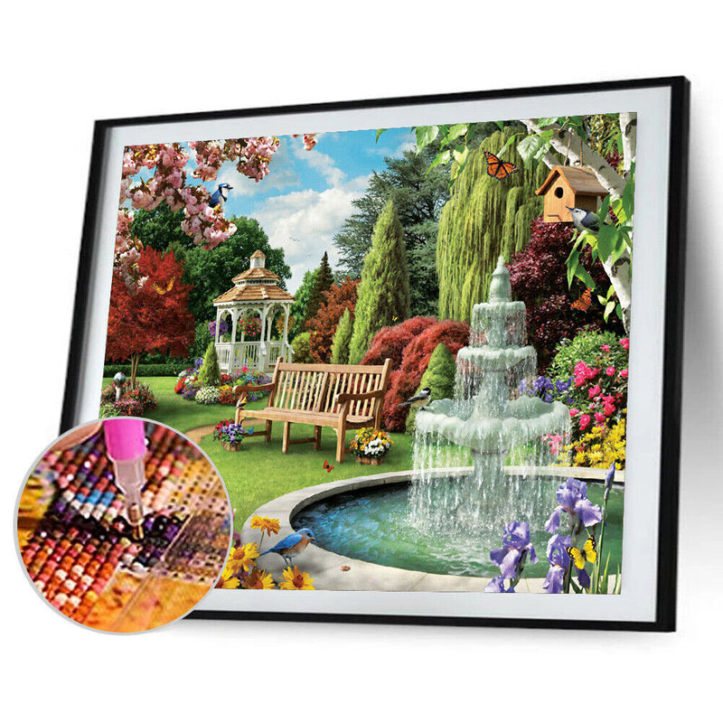 Handicraft Full Square Drill Diamond Scenery Painting Home Decoration Art C