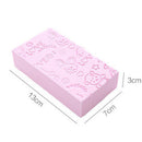 Bath Sponge Body Exfoliating Dead Skin Massager Cleaning Brushes (Pink) Newly